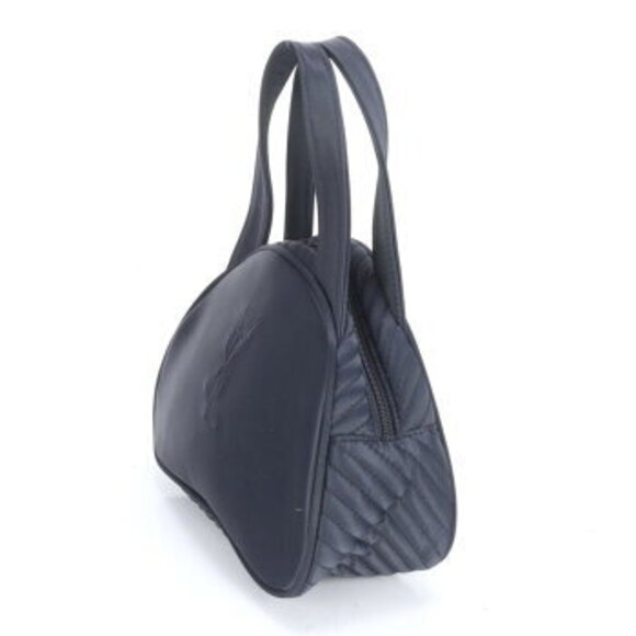 Saint Laurent Navy Shoulder top YSL handbag tote handle Blue Bag Yves - Picture 4 of 9